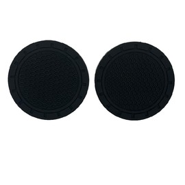 Car Cup Holder Coasters, Set of 2 Anti-Slip Pads, 2.8 x 2.8 Inches, Eco-Friendly & Waterproof Silicone Coasters for Cars - AutoNexusSupply