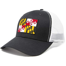 International Tie Maryland Flag Snapback Trucker Baseball Hat