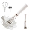 watchget Milk Frother Wand Handheld, Rechargeable Drink Mixer, 3-Speed Adjustable,