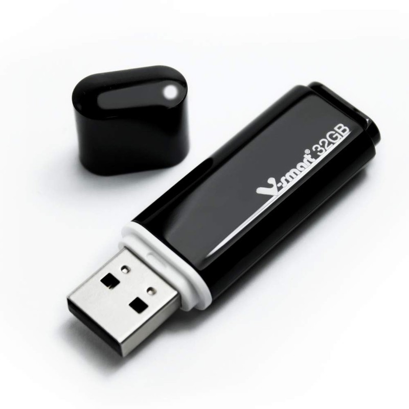 V-SMART Pack de funda de plástico USB memoria flash, USB