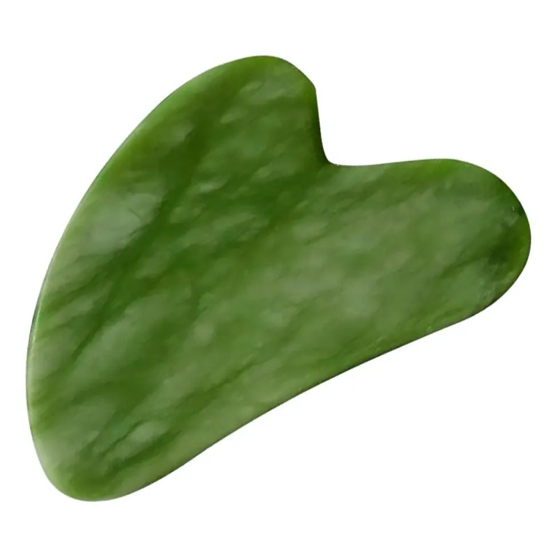 Gua Sha Cuarzo Verde Masaje Facial Antienvejecimiento Rostro Diler