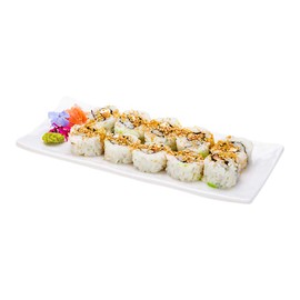 Voga 10.5 x 4.4 Rectangle Serving Plates, 4 Break-Resistant Sushi Platters - Dishwasher-Safe, Elegant Plates For Appetizers, Entrees, or Desserts, White Melamine Restaurant Plates - Restaurantware