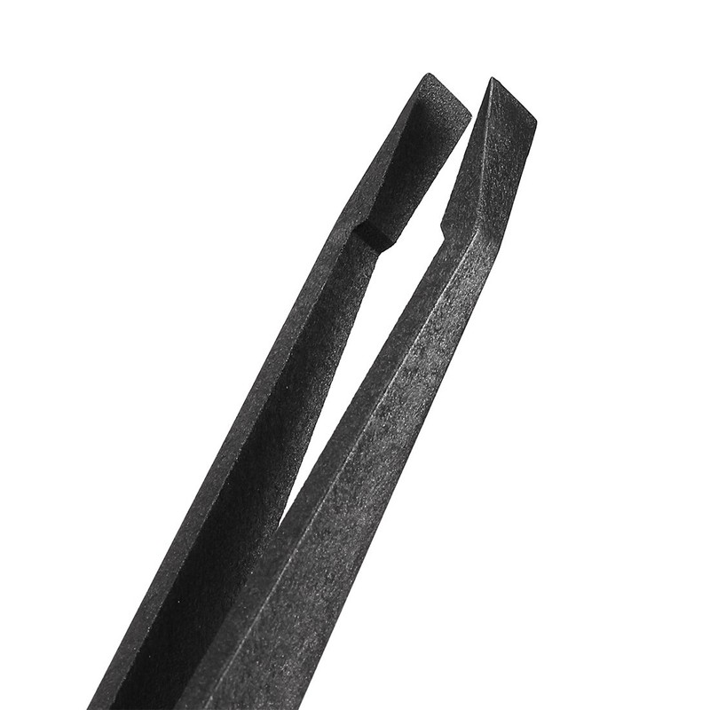 Sourcingmap Plastic Anti-Static Tweezers, Precision Slant Flat Tip for Jewelry