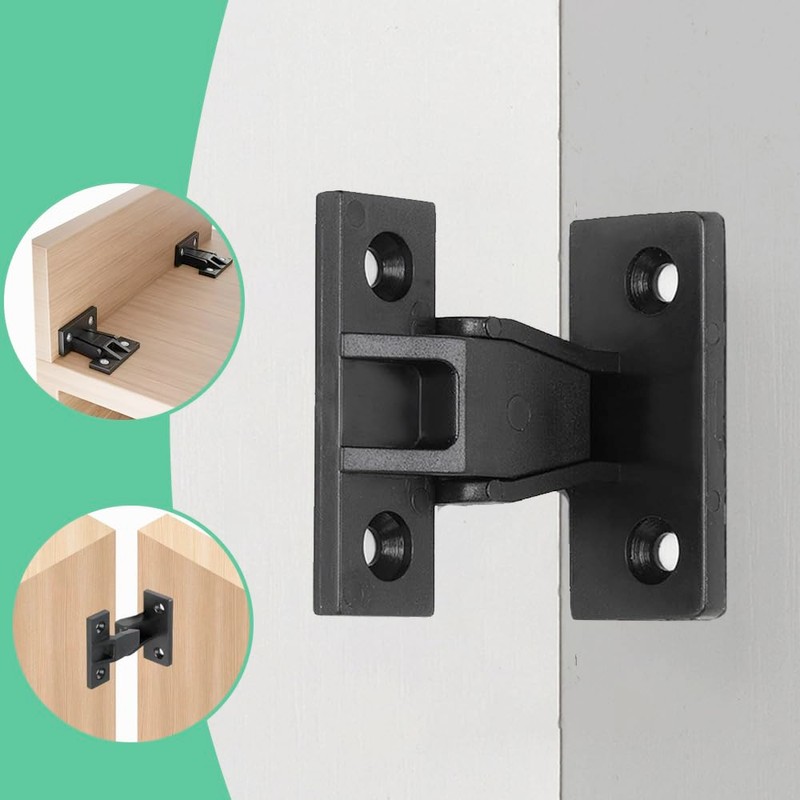10 Pairs Push in Plinth Fasteners Hidden ABS Press Fit