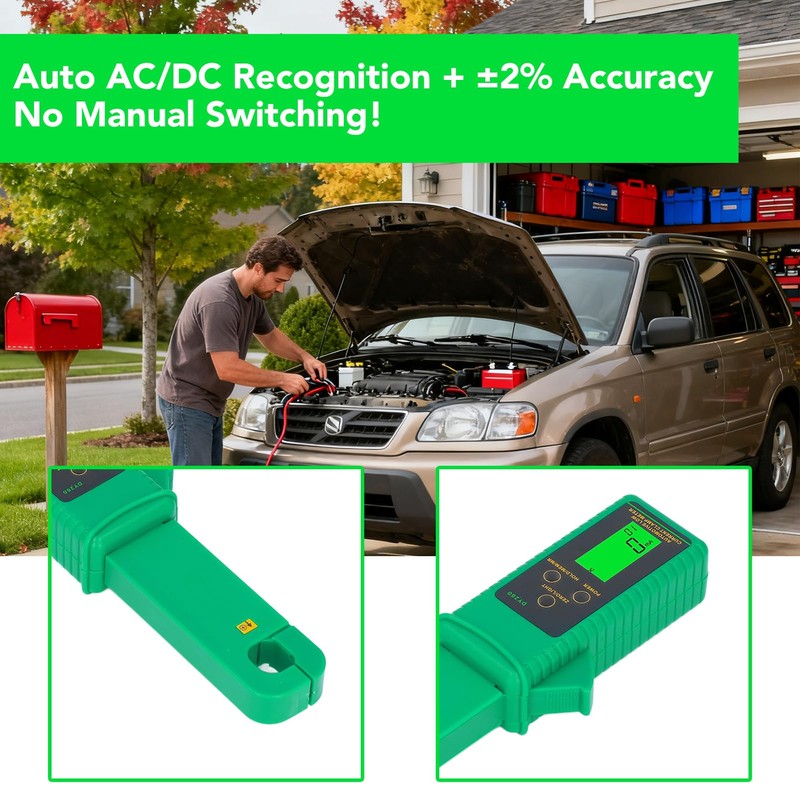Current Clamp Meter Leakage Current Tester 0mA-60A Portable Plastic AC