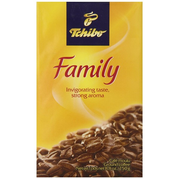 4 Packs of Tchibo Family Ground Coffee 8.8oz/250g Each