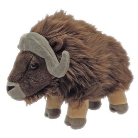 Wild Republic Musk Ox Plush Soft Toy, Cuddlekins Cuddly Toys, Gifts for Kids ,Brown,30 cm