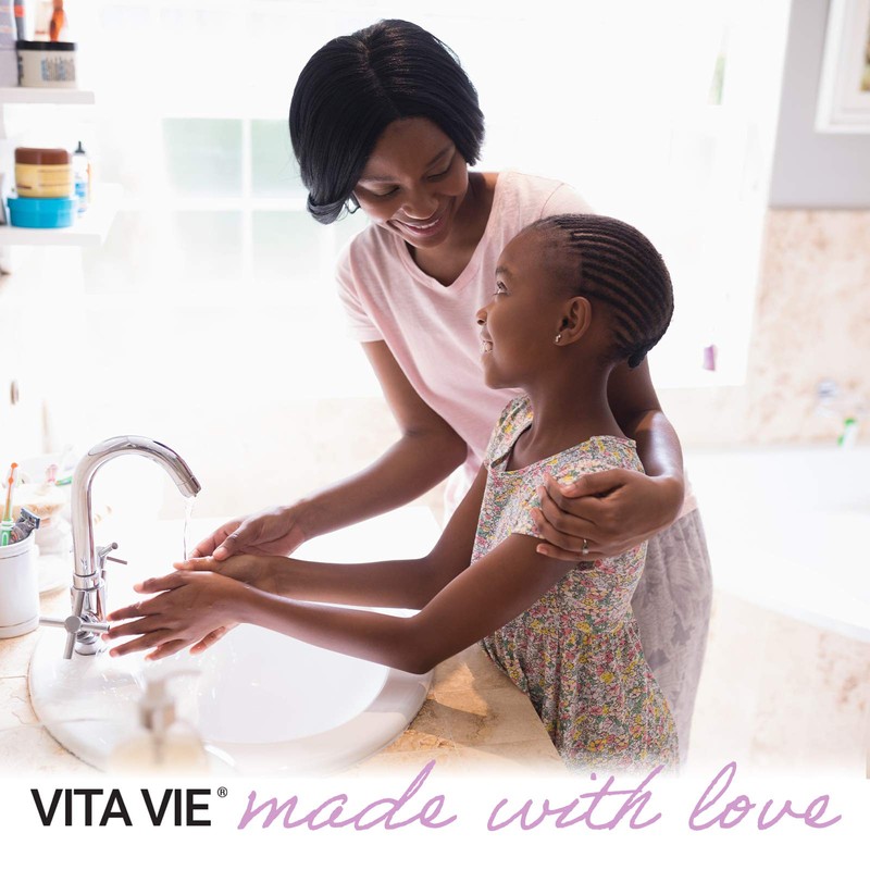 VITA VIE Body Wash, Lemon Scent, Antibacterial Soap for Hands