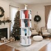 CNCEST Rotating Bookshelf Tower 360° Display Floor Standing Bookcase Bedroom