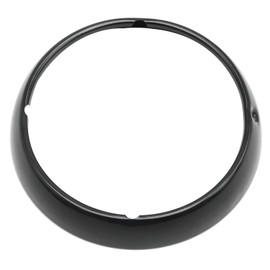 Anxingo Black 7" Motorcycle Headlamp Lamp Trim Ring Cover Headlamp Assembly, Replacement for Harley-Davidson Touring Road King Electra Glide Street Glide Tri Glide FLHT FLH