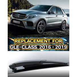 Rear Wiper Arm Blade Assembly, Replacement for Mercedes-Benz GLE-Class 2016–2019 SUV | Back Windshield Wiper Blade Arm Set, With Rear Window Wiper Arm Nut Cap Cover Accessories – OEM-Style Precision