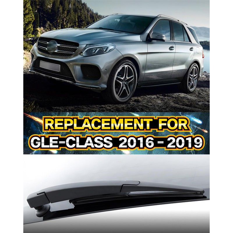 Rear Wiper Arm Blade Assembly, Replacement for Mercedes-Benz GLE-Class 2016–2019