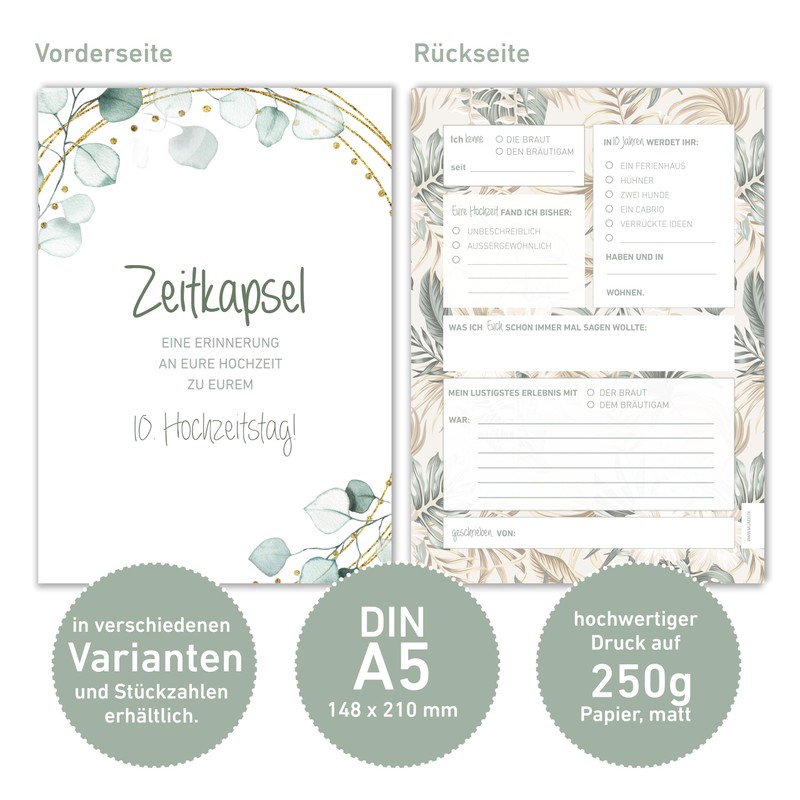 MILINDO Cards Wedding Gift / Surprise Time Capsule - Gift