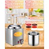 Nacho Cheese Dispenser with Pump - 2.8QT Stainless Steel Nacho