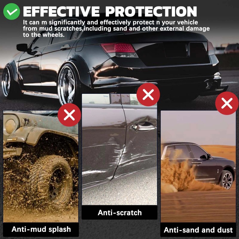 KEEPDSGN 4x 3.5" Fender Flares Wide Body Kit Wheel Arches