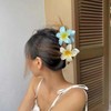 Enautoabs Large Flower Hair Clip Hawaiian Plumeria Hair Clip Summer