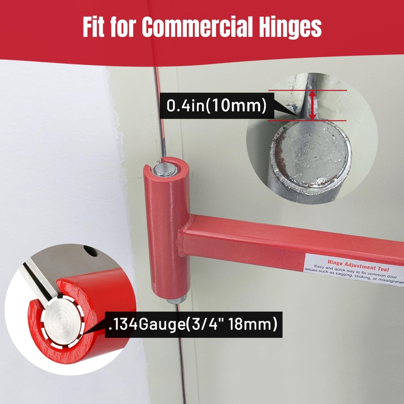 Hinge Adjustment Tool, Hinge Bender Wrench for .134 Gauge 18mm