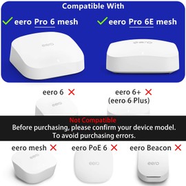 Wall Mount Holder for eero Pro 6e & eero Pro 6 Mesh Wi-Fi System, Outlet Mounting Brackets Compatible with eero Pro 6/ 6E Mesh Wi-Fi Router