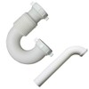 LEFITPA Replacement 1-1/2 Inch Flexible Accordion Design P-Trap with Nut