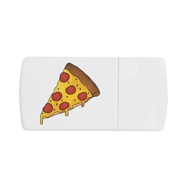 'Pepperoni Pizza Slice' Pill Box with Tablet Splitter (PI00033358)
