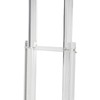 Rolling Acrylic Podium Stand Adjustable Podium Lectern Stand with Lockable