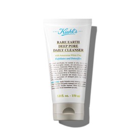 KIEHL'S Highly Effective Facial Cleanser Wash Gel with Deep Pore Cleansing and Exfoliating Effect, Skin Detoxification, Pore Refining, Rare Earth Deep Pore Daily Cleanser, 150 ml