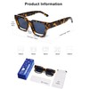 VANLINKER Thick Square Polarized Sunglasses for Men Women Retro Chunky