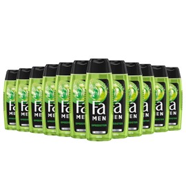 FA Shower Gel Men Speedster with Taurine (12 x 250 ml) 2-in-1 Formula for Body & Hair, Activate Your Body, Mind & Senses with the Refreshing Fragrance of Citrus & Lemongrass