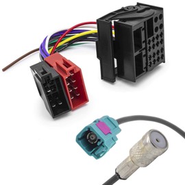 Radio Antenna Adapter Auto ISO Cable Quadlock MOST Plug