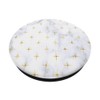 WHITE GOLD MARBLE PHONE GRIP - PRETTY TRENDY - GOLD