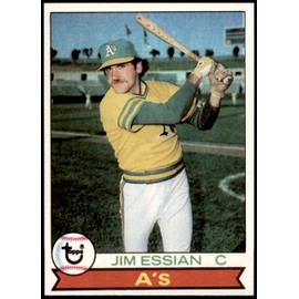 1979 Topps # 458 Jim Essian Oakland Athletics (Baseball Card) NM Athletics