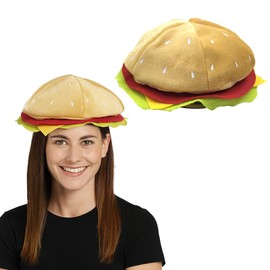 Hamburger Hat, Fancy Dress Hat, for Adults and Children for Carnival Party Costume Props Party Gift