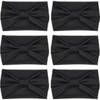 IVARYSS Wide Headbands for Women, Black Knotted Head Wraps Turbans,