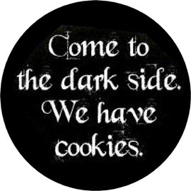 A&T Designs Come to The Dark Side - We Have Cookies Magnet - Goth Emo Punk
