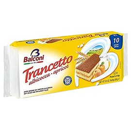 Balconi Trancetto Apricot 10 Snack Cakes 9.9 oz, 2 Packs