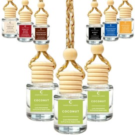 Car Air Freshener Hanging, Long Lasting Essential Oil Diffuser Coconut Scent, Car Air Freshener For Women, Made in USA