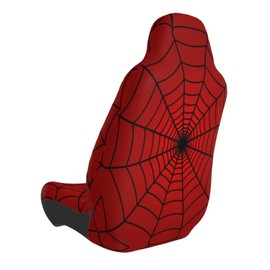 YANGDADA Red Spider Web Car Seat Cover, Full Set Front Bucket The Car Chair Cover Protectors Accessories