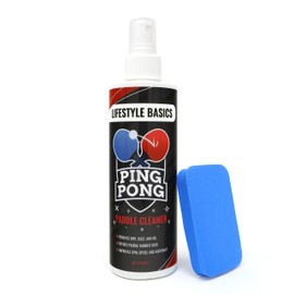 Lifestyle Basics Ping Pong Paddle Cleaning Kit 8 Oz - Table Tennis Racket Rubber Cleaner - Improves Spin and Accuracy