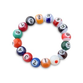 Gzrlyf 8 Ball Bracelet Pool Player Playing Gift For Billiards Lover 8 Ball Pool Game Fan Jewelry (8 Ball)