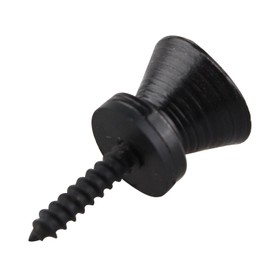 6PCS Guitar Strap Button End Pins Metal Vintage Style Compatible with Fender Guitar and Electric Acoustic Bass Instrument - Black