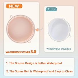 STEAWOCE Ostomy-Waterproof Bath Cover, Ostomy Shower Cover with Adjustable Belt, Colostomy Ostomy Supplies (with Tape)