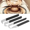 Haosie 4PCS Clay Carving Knife Tools, Metal Pottery Clay Carving