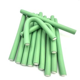 BEAUTY CONCEPTS Hair Curling Rods for Long Hair - No Need For Heat, Foam Curling Rods, No Damage to Hair, Super Easy to Use, Get Curls in 1 Hour, Large, Green