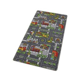 Kids Carpet Playmat City XLarge 37 x 78 inches, Road Traffic and Railroad Activity for Playing with Matchbox and Toys - Kids, Children Educational Colorful Play Mat for Bedroom Play Room