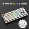 SUEHIODHY FURYCUBE F75 Mechanical Keyboard, 75% Aluminum Keyboard VIA-programmable Custom