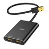 USB to HDMI Convert USB 3.0 Dual HDMI Adapter for