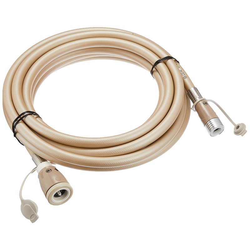 ダンロップホームプロダクツ 都市ガス・LPガス兼用 ガスコード グレー 5m ガス栓とガス機器の接続に