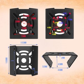 Mounting Hardware, Pole, 2 PCS, Security Camera, Pole, Camera Bracket, Stand, Housing, No Screws, No Screws, Surveillance Camera, Dummy Housing, Bracket, Cylinder, Prismatic Column, Outdoor (2 Camera Brackets, 4 Stainless Steel Bands, 8 Bolts, Set of 8 B