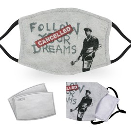 Banksy Cancelled Dreams - Child Face Masks - 2 Filters Included