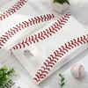 JarThenaAMCS 50Pcs Baseball Party Favor Bags White Red Ball Treat